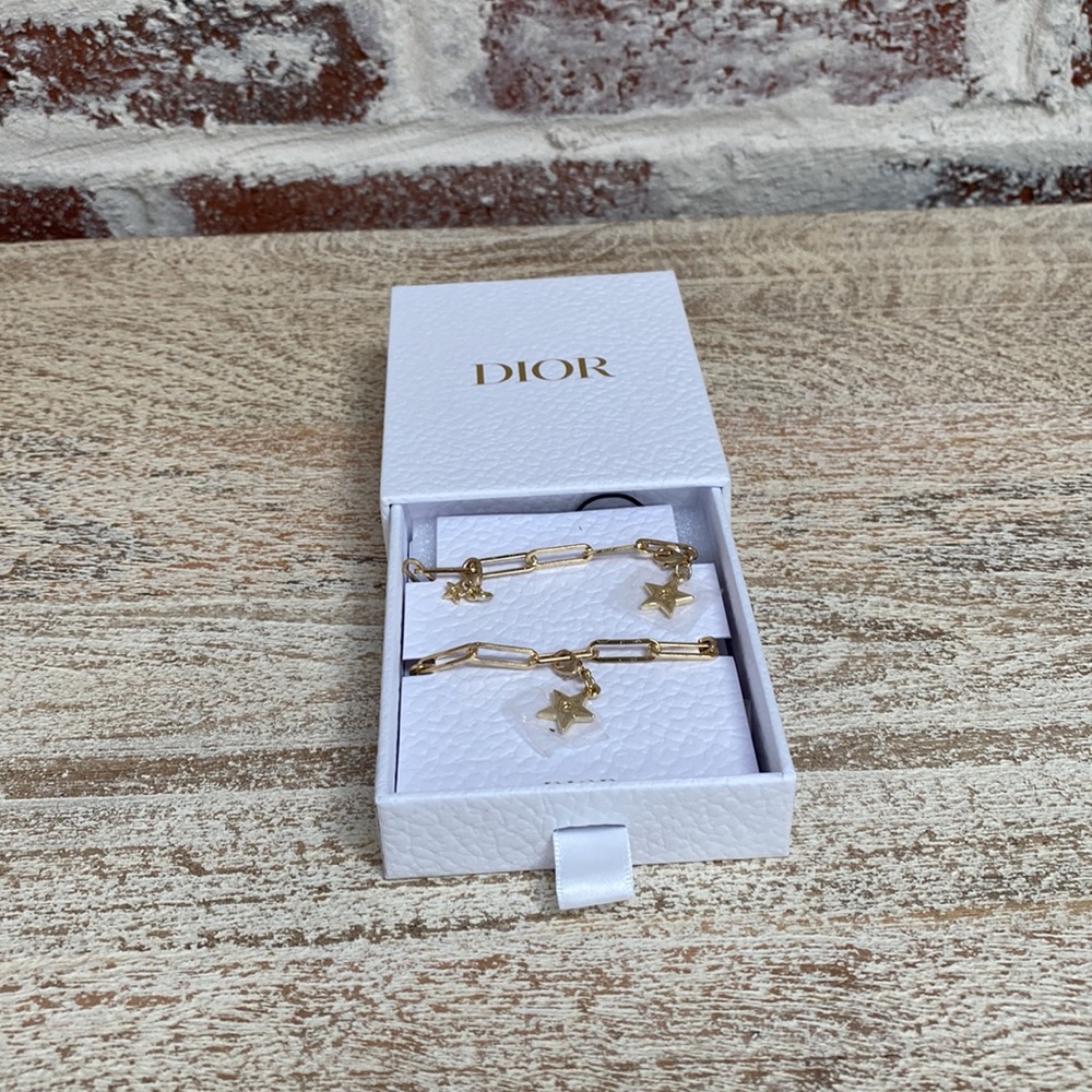 Dior gold phone charm NEW with box